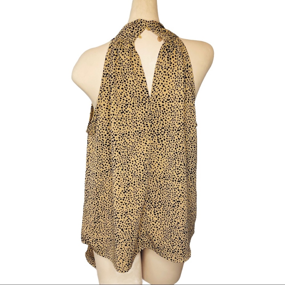 Reset by Jane Sleeveless Front Tie Print Blouse S - Picture 3 of 6